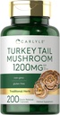 Carlyle Türkei Tail Mushroom Capsules | 1200mg | 200 Count | Non-GMO & Gluten Free Extract