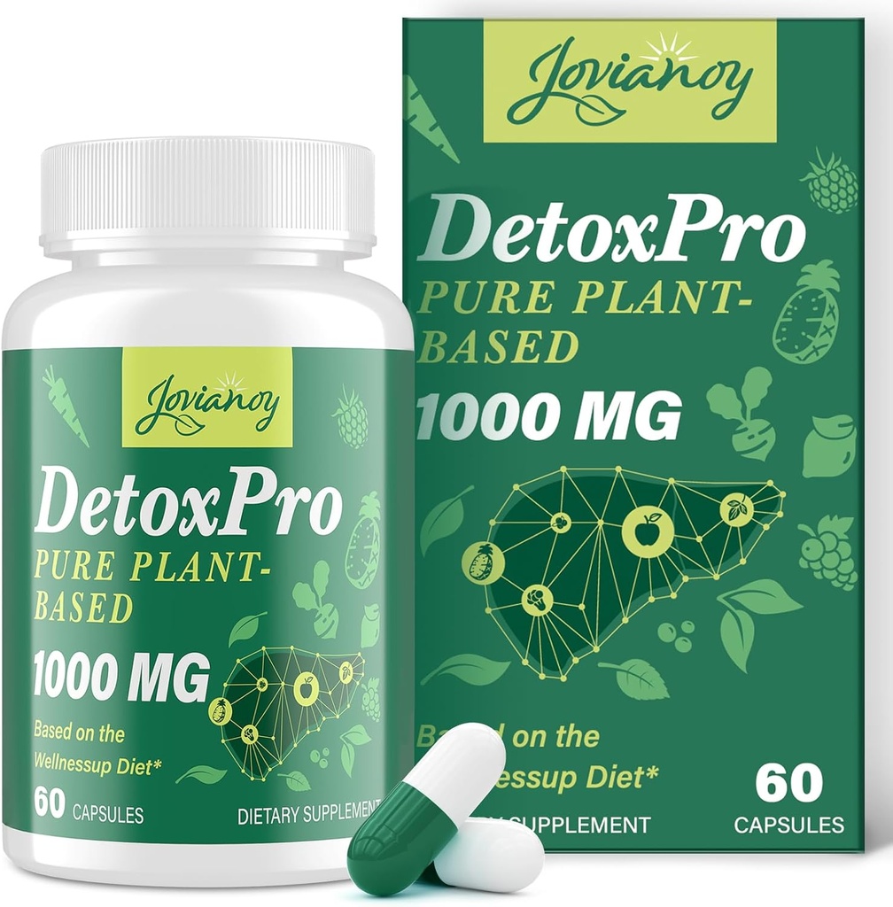 2000 MG Plant-Based Detox Cleanse – Natural Toxin Flush für Leber, Gut & Colon – Antioxidant & Digestive Unterstützung – Zeolite Detox – Fast-Acting Detox Complex für Frauen & Männer – 60 Kapseln