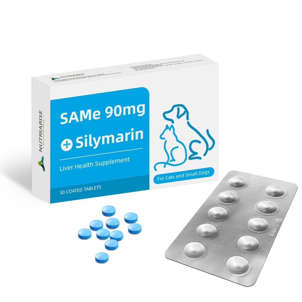 Gleich 90 für Hunde & Katzen – Liver Support Supplement mit Milchdistel – Hilft mit Joint Health, Liver Detox und Mobilität – Ideal für Katzen und kleine & Medium Hunde