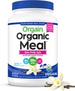 Orgain Organic Vegan Meal Replacement Protein Powder, Vanilla Bean - 20g Pflanzen basiertes Protein, Glutenfrei, Dairy Free, Lactosefrei, Sojafrei, Kein Zucker hinzugefügt, Für Glatte & Shakes - 2.03lb