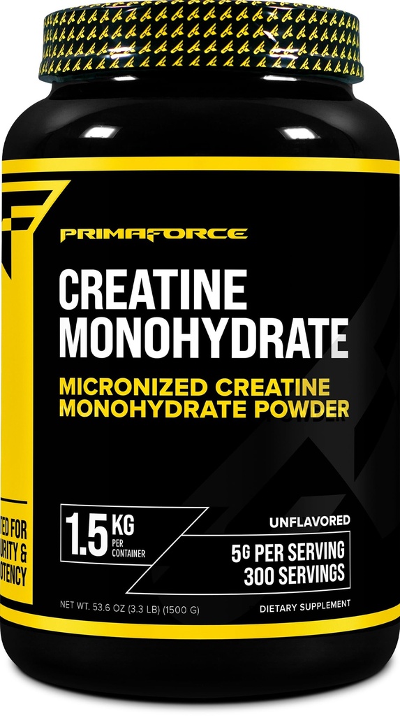 Primaforce Creatin Monohydrat-Ergänzung – 1.5 KG - Mikronisiertes Pulver