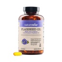 NatureWise Flaxseed Oil 1200 mg, Fish Free Omega 3 6 9 mit 720mg ALA, Nahrungsergänzung für Herz-Gesundheitsunterstützung - bio, kalt gepresst, Non-GMO - 120 Softgels[4-Monat-Versorgung]