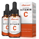 Vitamine liposomique C 2000mg Liquide pour adultes, haute absorption VIT C, Maximiser la vitamine C, système immunitaire et antioxydant, 60ML (2 bouteille)