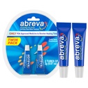 Abreva 10 pour cent Docosanol Traitement des plaies froides, traite votre plaquette de fièvre en 2,5 jours - 0,07 oz Tube x 2