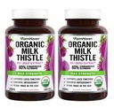 FarmHaven USDA Organic Milk Thistle Capsules | 30X Concentrated Seed Extract & 80% Silymarin Standardisiert - Unterstützt Liver Function und Gesamtgesundheit | Non-GMO | 240 Vegan Capsules