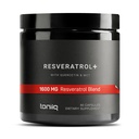 Toniiq 1600mg Mélange de resvératrol - Ultra haute pureté et 3ème partie testé - avec l'huile MCT pour la biodisponibilité ajoutée - Supplément optimal NAD