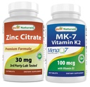 Zink Citrat 30 mg & Vitamin K2 (MK7) mit D3
