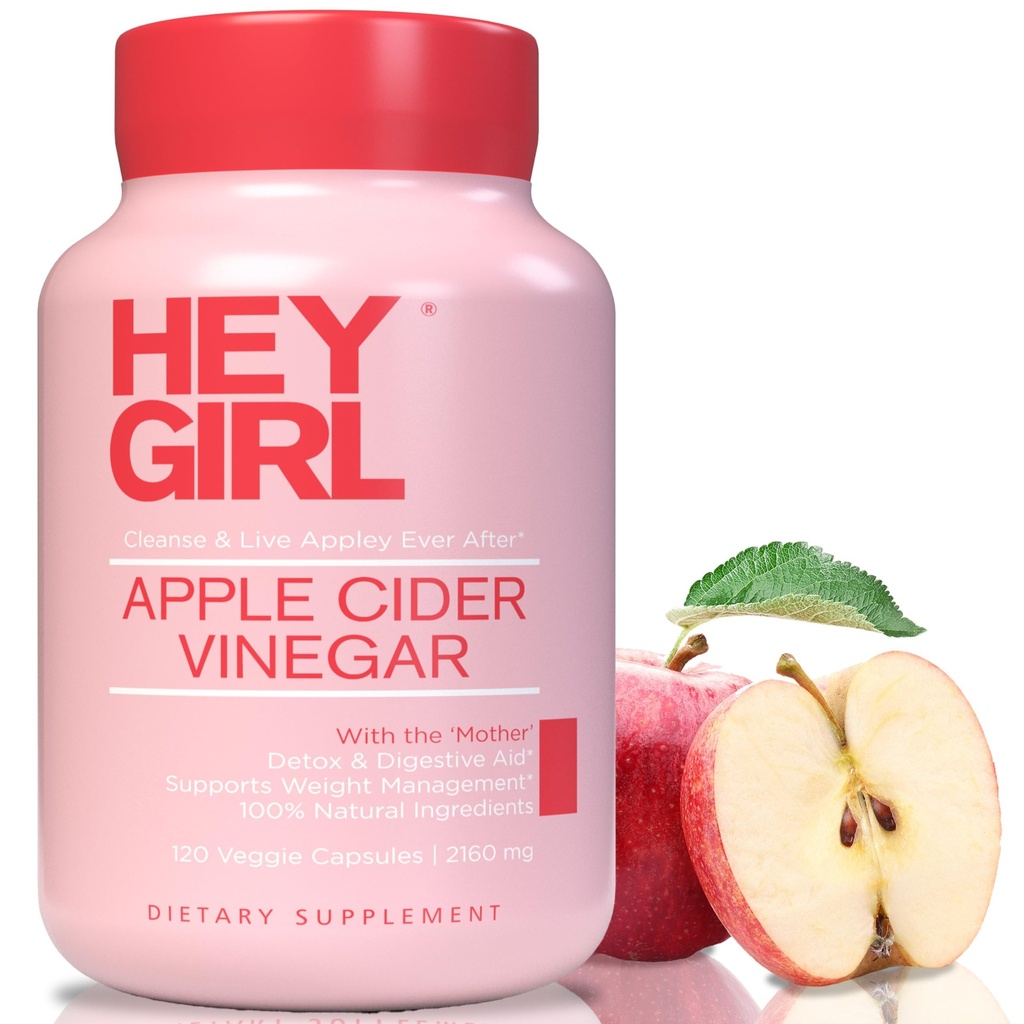 Apfelessig Kapseln mit der Mutter - 2160mg Apfelessig Pillen mit Cayenne Pfeffer - 120 Vegan ACV Kapseln mit Mutter für Detox Cleanse, Keto, Digestion & Bloating