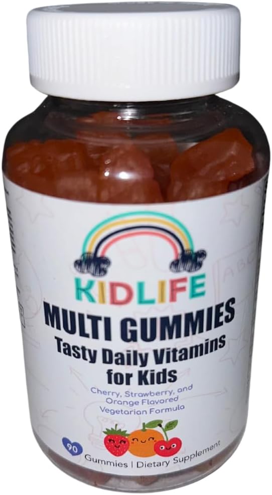 KJ3 Essentials KIDLIFE Daily Gummis- Vitamine für Kinder 90 Graf Vegan. Immununterstützung. Weich und lecker
