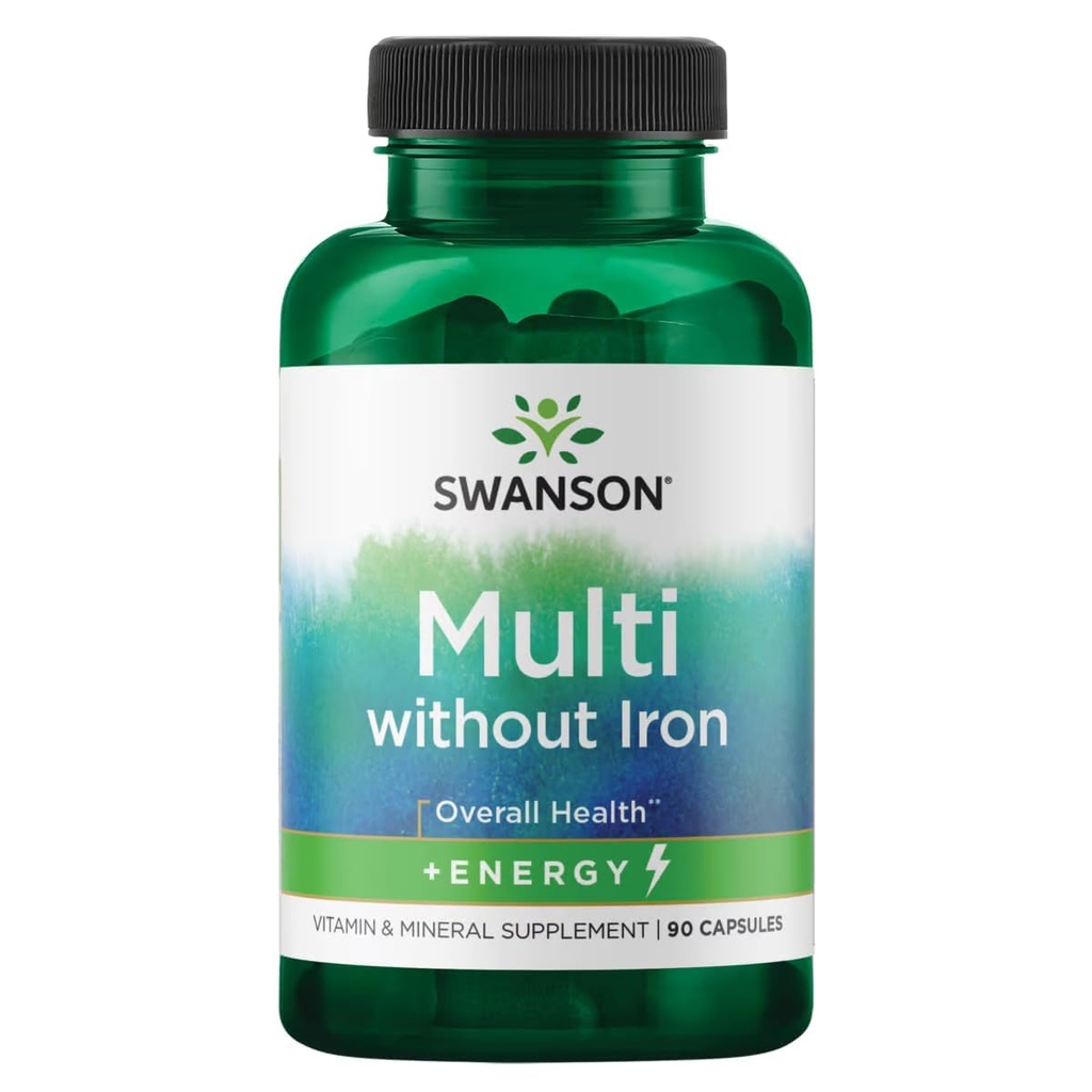 Swanson actif une multivitamine sans fer 90 capsules