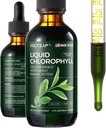 Chlorophyll Flüssigkeitstropfen - Premium-flüssige Chlorophyll Ergänzungen für Immununterstützung, Energieerhöhung, Verdauungsunterstützung, Gut & Haut Gesundheit - Natürliche & Non-GMO & Vegan Mint Flavored 2fl.oz