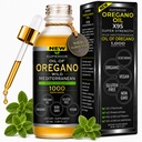 Gouttes d'huile d'Origan biologique - 1000 portions, 12 mois d'approvisionnement, huile sauvage d'Origan 9X Carvacrol, Imune & Soutien digestif, non-OGM, supplément à base de plantes de qualité alimentaire, alternative à l'huile de Teinture d'Origan
