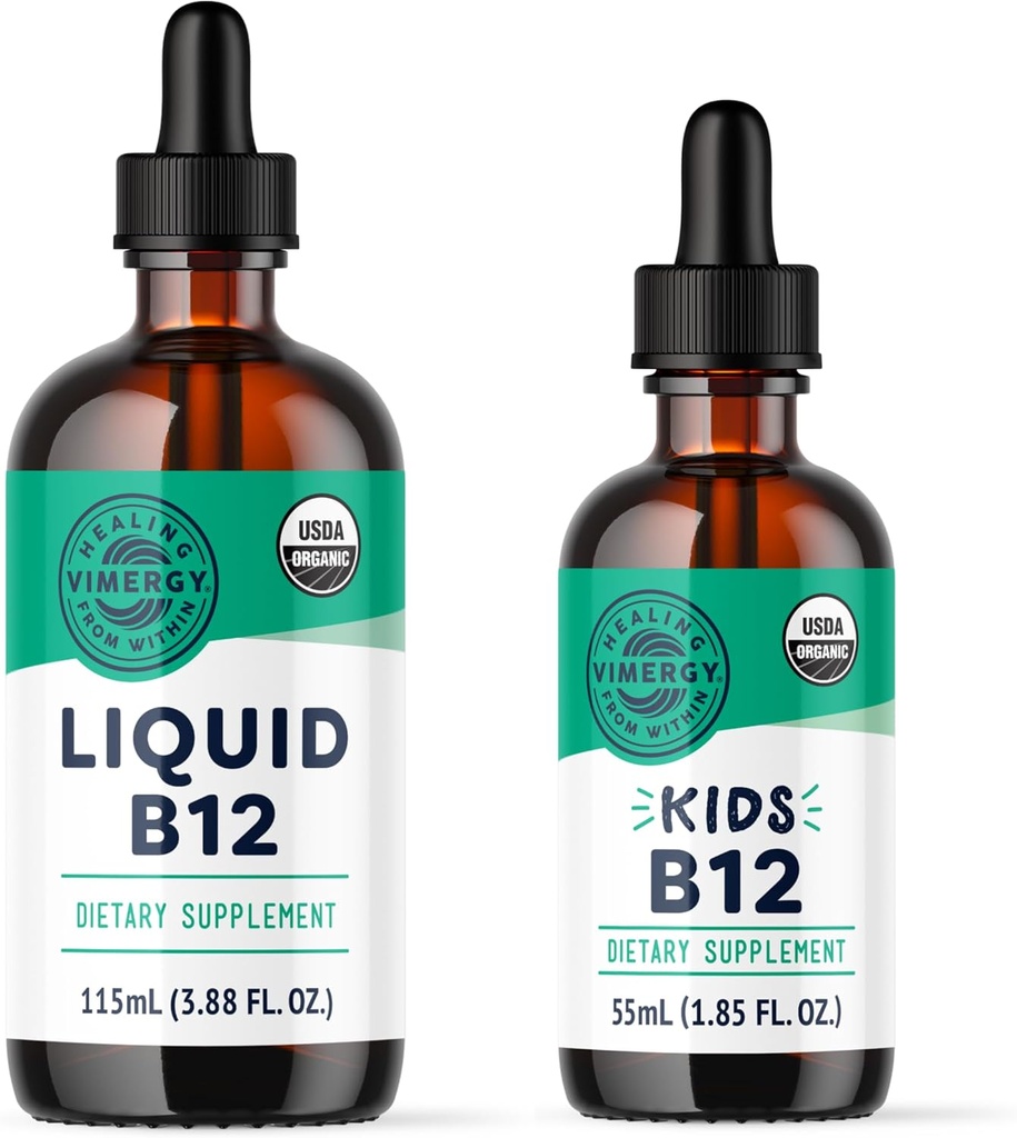 Vimergy B12 (115 mL) et Kids B12 (55 mL) - Ensemble