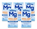 Chlorure de magnésium et de calcium, 60 comprimés chacun (paquet de valeur de 5)