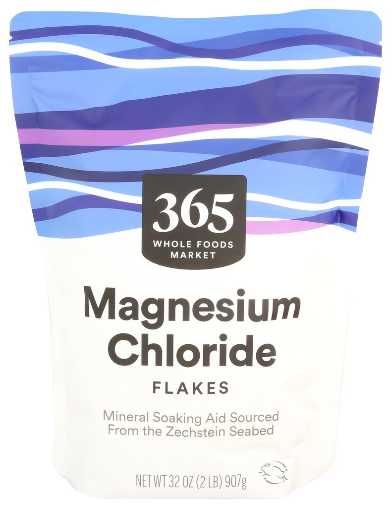 365 von Whole Foods Market, Magnesium Chloride Flakes, Mineral Soaking Aid, 32 Ounce