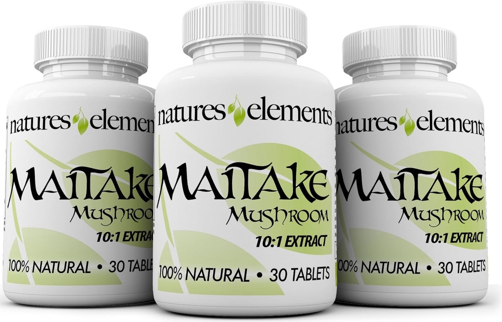 Maitake Pilz – Paket von 3 – 10:1 Extrakt – 500mg Tabletten – Standardisierte 30% Polysaccharide – 1 Monat Versorgung jedes – 100% natürlich, vegetarisch Safe