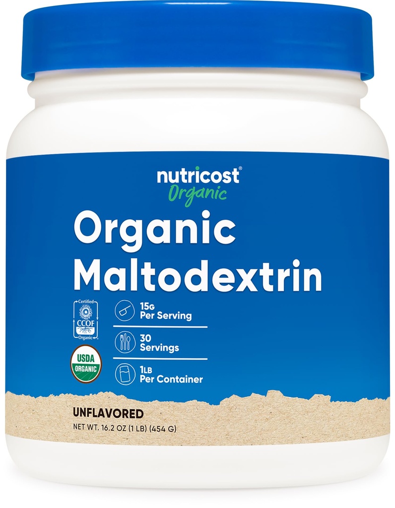 Nutricost poudre de maltodextrine biologique 1 lb - sans gluten, non-OGM