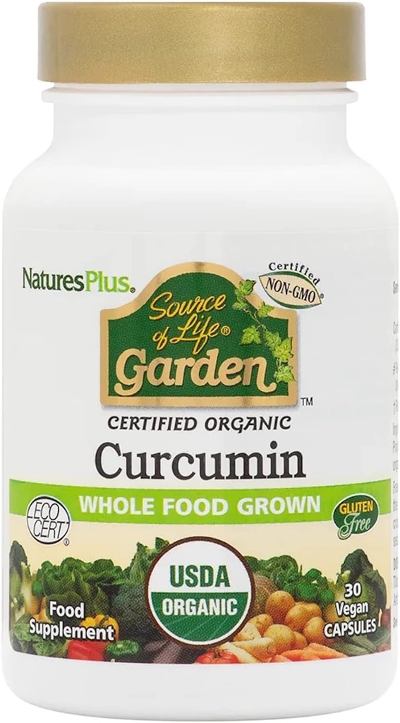 Nature's Plus - Quelle von Life Garden Curcumin 400 mg, 30 Vegan Kapseln