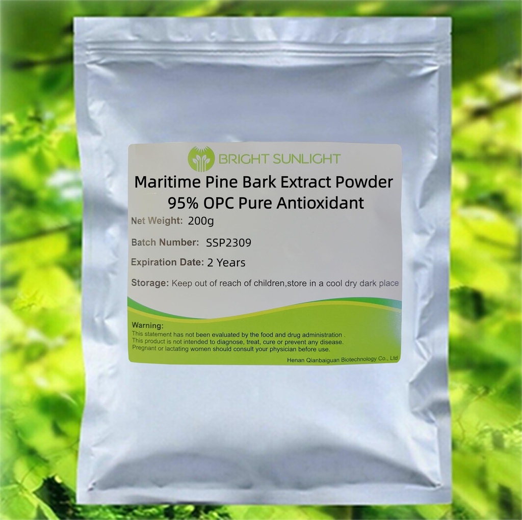 Meerkiefer Bark Extrakt Pulver 95% OPC reines Antioxidans 200g