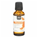 365 par marché des aliments entiers, vitamine D-3 Arôme d'agrumes liquides 1000UI, 1 OZ