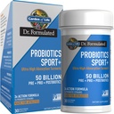 Garten des Lebens Dr. Formulierte Sport Probiotics Verdauungsergänzung, Organische Präbiotika für Damen und Herren Athleten, Klinisch untersucht Kurkuma, 50 Billion CFU, Gut Health, Acidophilus, 30ct