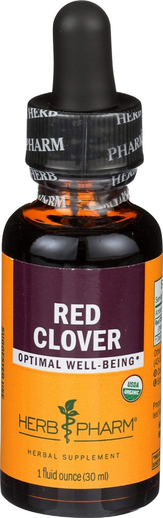 Extrait liquide de trèfle rouge biologique certifié Herb Pharm, 1 Fl Oz
