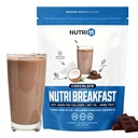 NutriBreakfast von Nutrillermo/Keto Protein Collagen Powder mit MCT Öl/MCT Ölpulver/Keto Collagen mit Peptiden mit Grass-Fed Bovine Collagen Typ I & III (15.9, Schokolade)