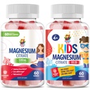 Magnesiumgummis für Kinder & Erwachsene - 500mg - Kalm Magnesium Kaugummis - Magnesium Citrat Kaubare Ergänzung für Mood & Muskelunterstützung