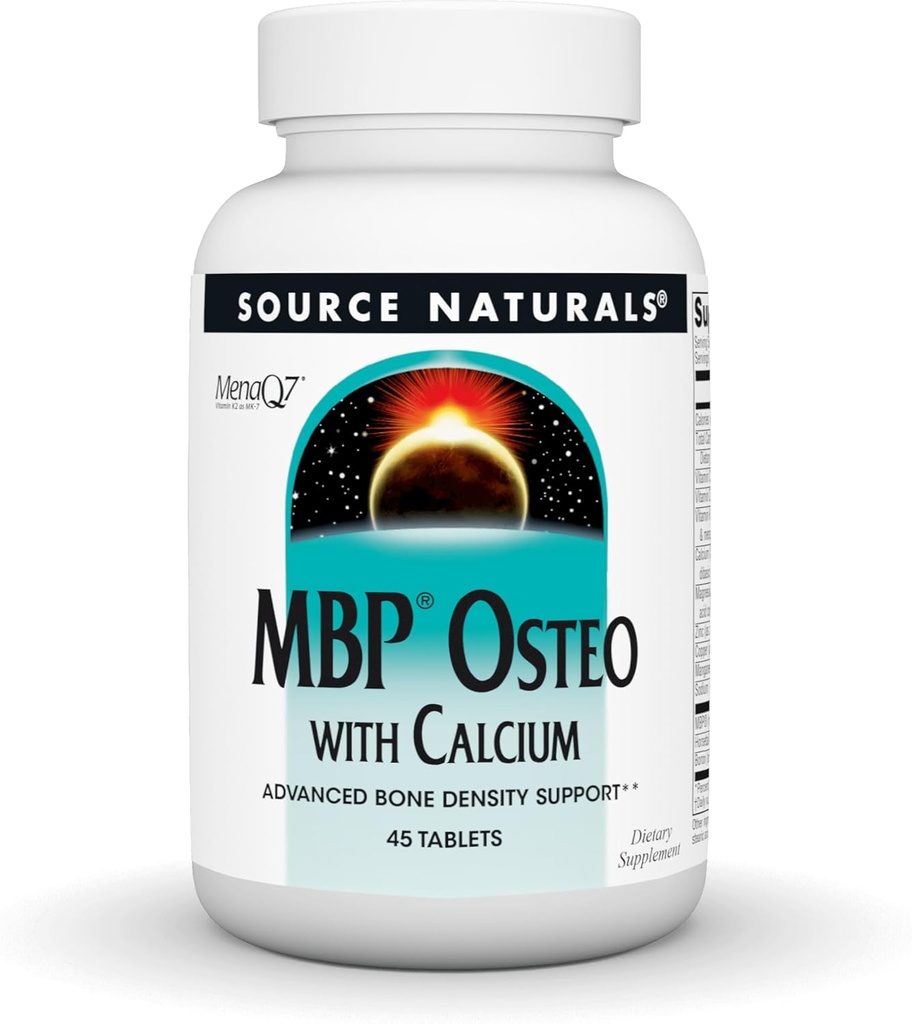 Quelle Naturals MBP Osteo mit Calcium, Advanced Bone Density Support*, 45 Tabletten