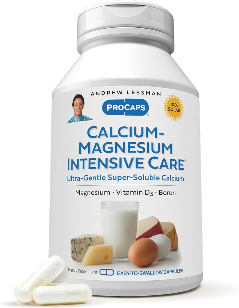 ANDREW LESSMAN Calcium Magnesium Intensiv Pflege 1000 Kapseln - Knochen und Skelett Gesundheit Essentials. Einfach zu Swallow Kapseln, Super Soluble Fine Powder. Gentle to Even Die empfindlichsten Stomachs