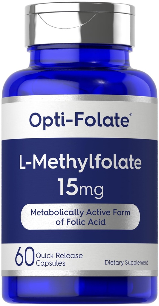 Carlyle L Methylfolate 15mg.60 Capsules Max Potentialité Optimisé et activé.