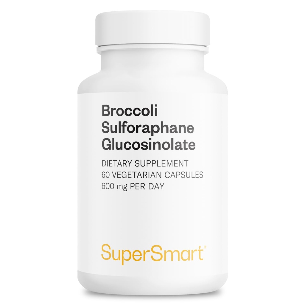 SUPERSMART - Brocoli Sulforaphane 300 mg - Standardisé à 10% Sulforaphane Glucosinolate - Système immunitaire Booster.