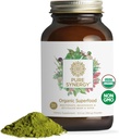 PURE SYNERGY Bio-Superfood-Pulver | Grüne Superfood-Pulver | Ganze Nahrungsergänzung mit Bio-Grünen, Spirulina und Pilzen | für Energie, gesundes Altern und Immungesundheit (12,5 Unzen)