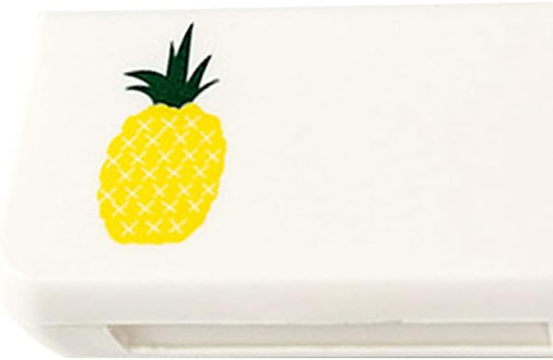 SagaSave Travel Pille Case 3 Komponenten Tragbare Pille Fall Dustproof und Feuchtigkeit-Proof Tägliche Pille Fall Kleine Pille Box für Vitamine, Fischöl, Nahrungsergänzungsmittel (Pineapple)