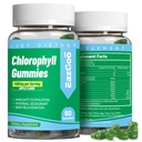 Gummies sans chlorophylle de sucre, vitamine B12 Zinc - Déodorant naturel*, soutient la peau saine et le détox du corps*, l'immunité et le soutien de la digestion, supplément de chlorophylle à cheu pour les femmes - 60 comtes