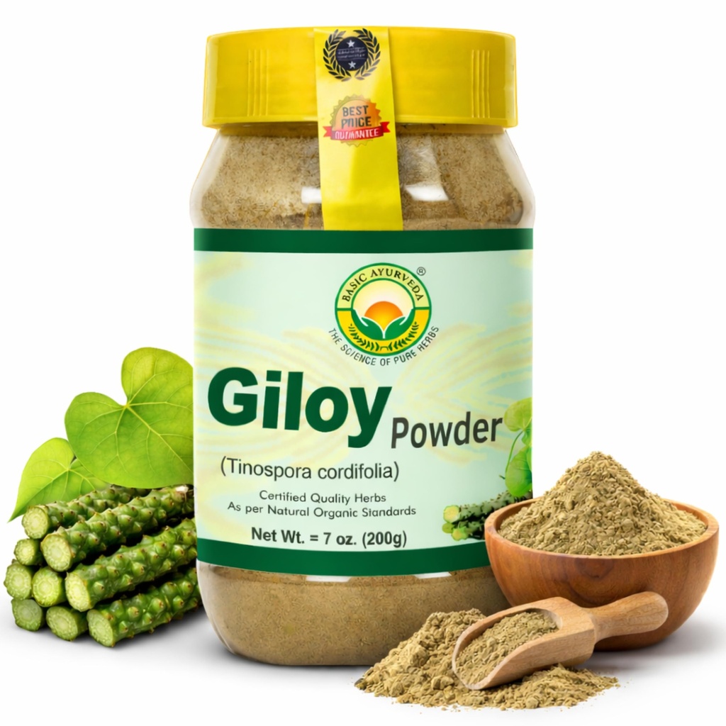 BASIC AYURVEDA Giloy Powder.com 7.05 Oz (200g)
