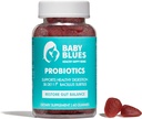 Baby Blues Probiotic Gummies für Damen – Bio Erdbeeren Flavor – Gut, Immun-, Haut- und Vaginale Gesundheit – 5 Billion CFU DE111® – Vegan Tägliche Ergänzung für Mütter – Pre/Postnatale Unterstützung