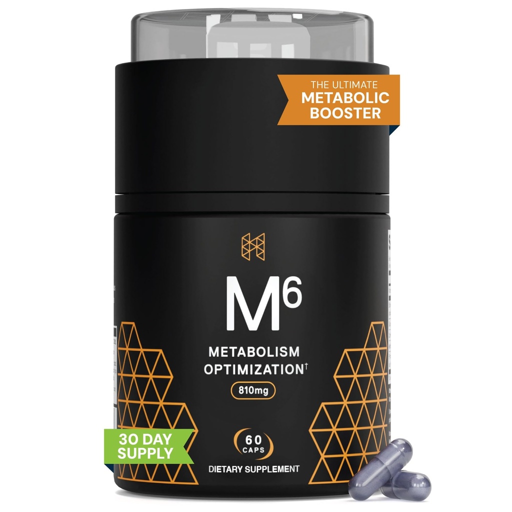Hochleistungs-Nährstoff-Metabolismus-Booster, HPN M(6) Fat Burner, Natürliche Gewichtsverlust Ergänzung, Unterstützung Lean Muskel, Erhöhen Energie, Vegan freundlich, Klinisch getestet, 60 Kapseln