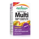 Jamieson 100% Vollständige Kaubare Multivitamin für Erwachsene Citrus Twist Multi, 60 Kautabletten