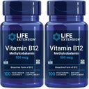 Durée de vie Vitamine B12 méthylcobalamine 500mcg - Supplément de vitamine B12 pour l'énergie générale et la santé du cerveau - Lozanges végétariennes sans sucre dissous dans votre bouche - Une fois par jour - 100 Compte