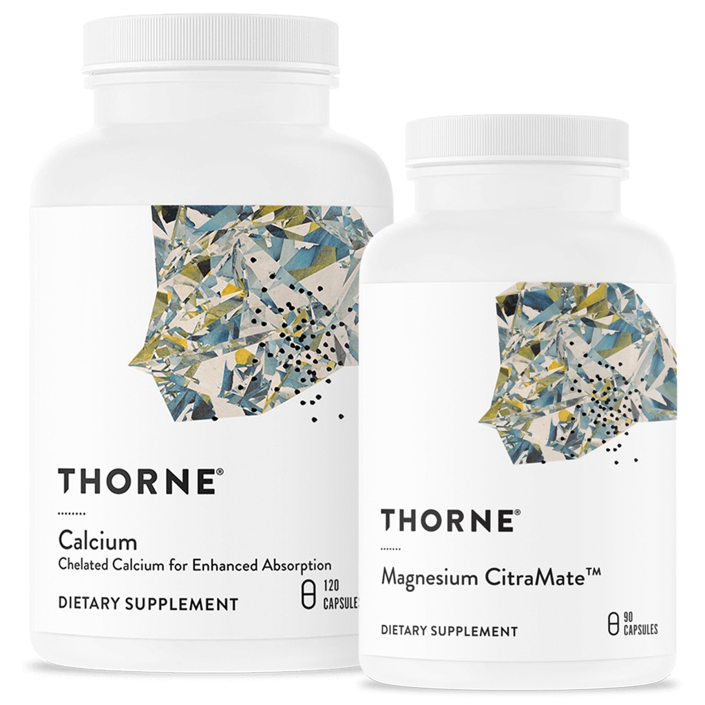 THORNE - Trousse de santé osseuse - DiCalcium Malate et Magnésium CitraMate - 90 à 120 portions