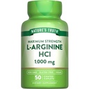 Nature's Truth L-Arginine HCL 1000mg.50 Caplets.com Supplément essentiel à l'acide aminé.com Vegan, Supplément sans OGM et sans gluten.