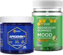 Natural Stacks Apigenin + Mood Magnesium Gummie Bundle - Schlafqualität & Stress Support* - 150 Stück