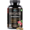 Uric Acid Advanced Formula – Nieren, Leber, Gallenblase, Urinary Tract Cleanse mit Cranberry, Chanca Piedra, Tart Cherry, Milk Thistle und Bromelain 60 Kapseln