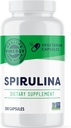 Vimergy Spiruline Capsules – Protéines végétales concentrées soutient la santé immunitaire et la fonction cardiovasculaire – Vegan, Kosher, sans gluten – 180 capsules