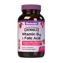 Bluebonnet Nutrition Terre Vitamine douce B12 1000 mcg et acide folique 400mcg Cerveau Santé et énergie* Vitamines pour les femmes et les hommes - Framboise végétalienne, sans gluten B 12 Vitamine - 180 comprimés à croquer
