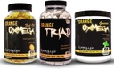 KONTROLLED LABS Bundle enthält 45 Servierungen von Orang Triad, Orange Oximega Greens Spearmint und 120 Ct Orange Oximega Fish Oil Softgels