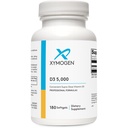 XYMOGEN D3 5000 - Bioverfügbares Vitamin D3 5000 IU (125 mcg) - Hohe Potenz Vitamin D Ergänzung zur Immungesundheit, Knochen + Herzgesundheit (180 Softgel)