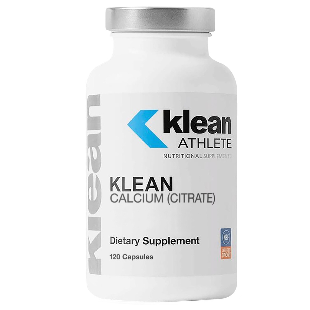 Klean ATHLETE Klean Calcium Citrat - für Knochen Gesundheit & Dichte - Knochenunterstützung für Sport* - Glutenfrei, Vegan & Non-GMO - 120 Kapseln