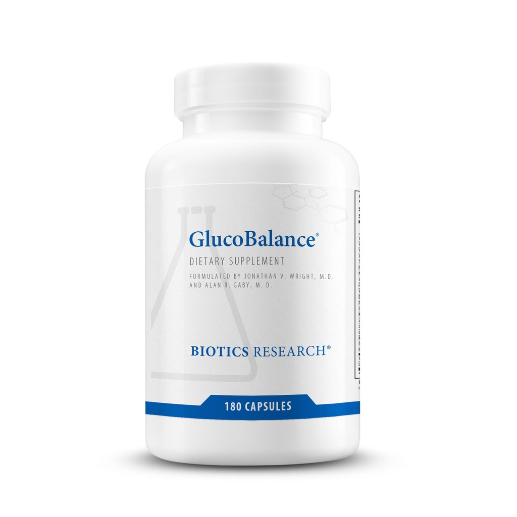 Biotics Research GlucoBalance Chrom, Vanadium, L-Carnitin-Ergänzung, unterstützt Metabolische Gesundheit und erhalten gesunde Blut Lipid Ebenen - 180 Kapseln